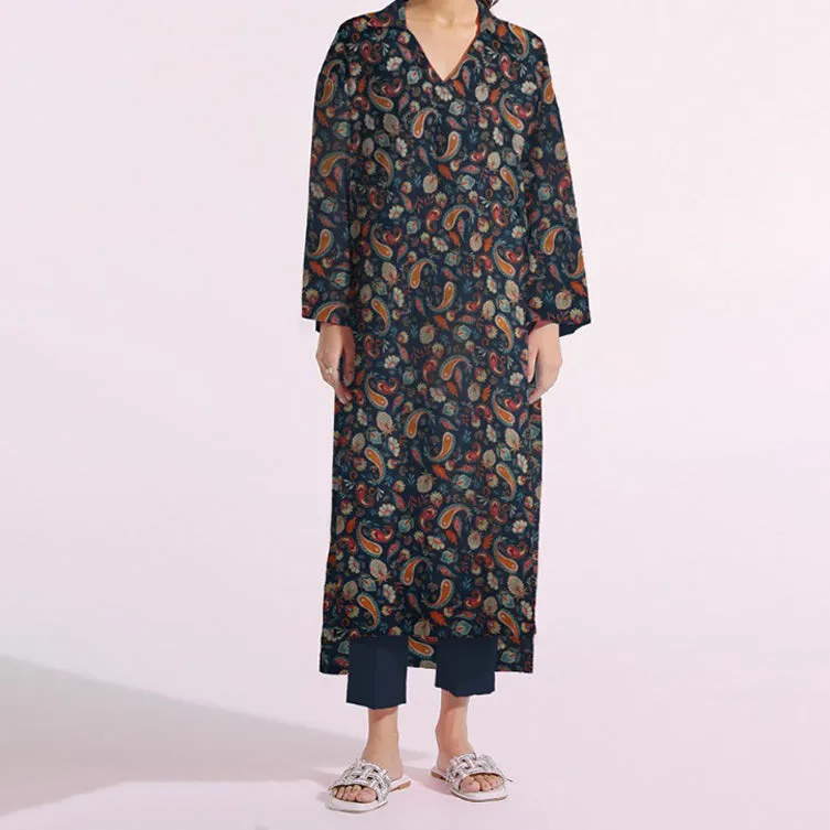 1PC- Unstitched Digital Printed Lawn Shirt PS4485