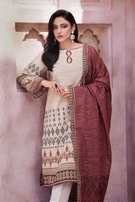 2PC Unstitched Printed Lawn Shirt and Dupatta KSD-2654