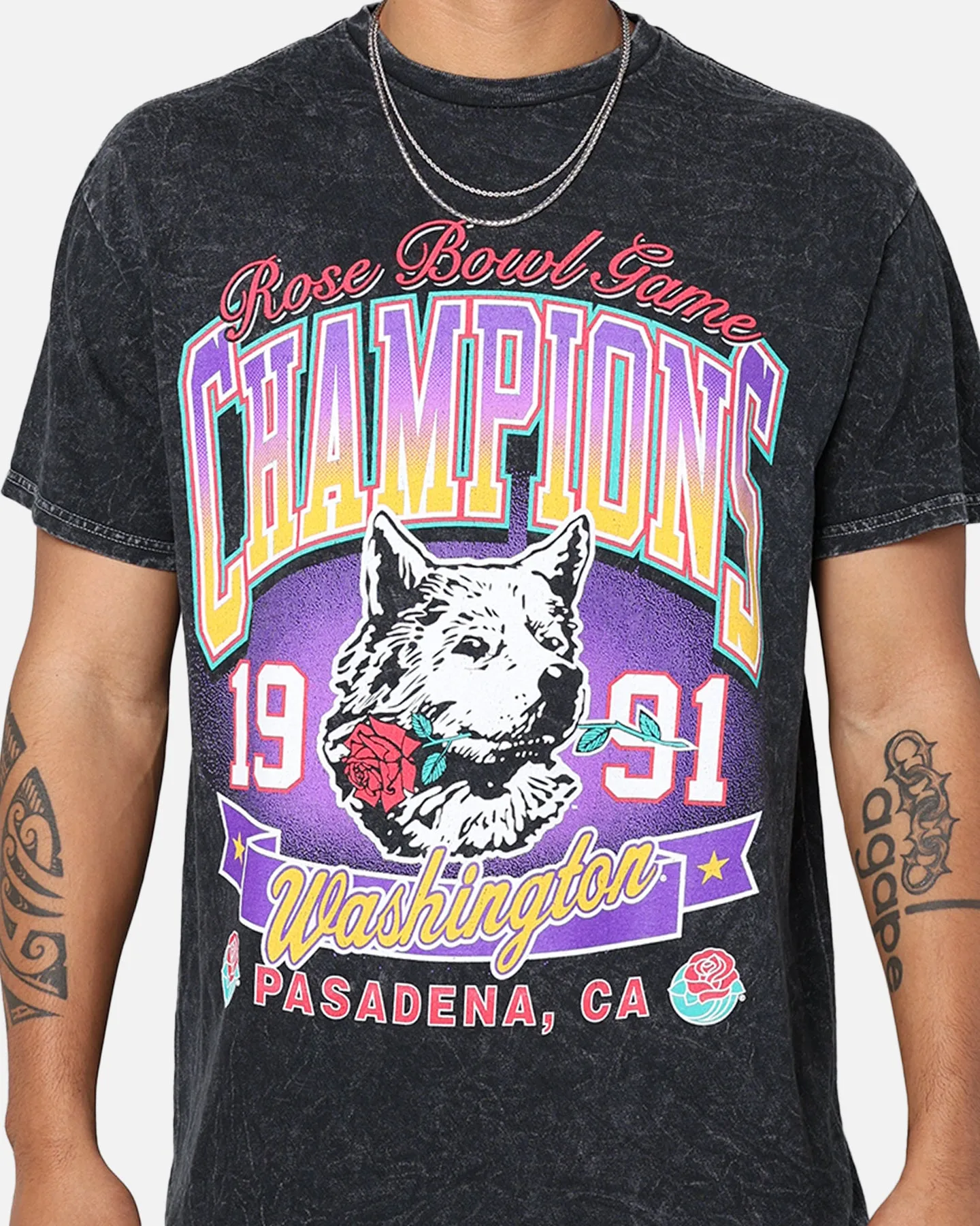 47 Brand 1991 Washington Rose Bowl T-Shirt Black