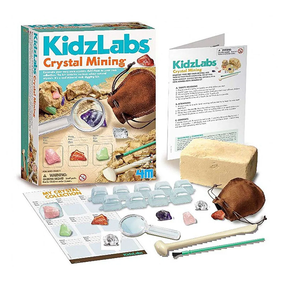 4M KidzLabs Crystal Mining