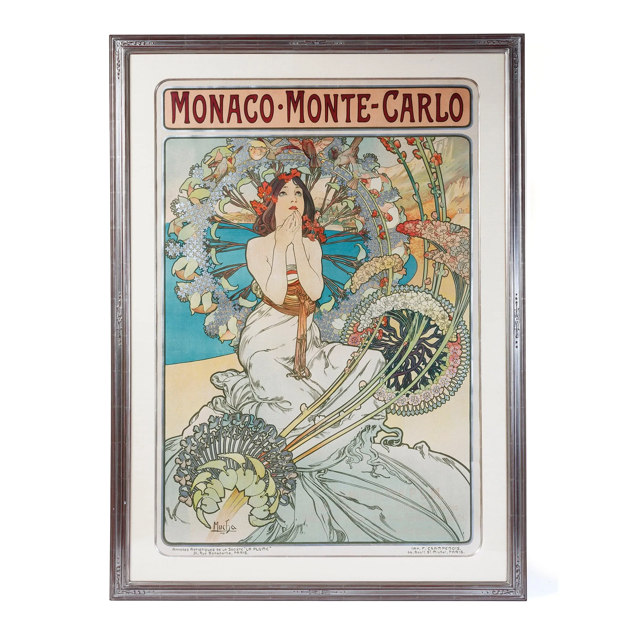 Alphonse Mucha "Monaco-Monte Carlo" Lithograph