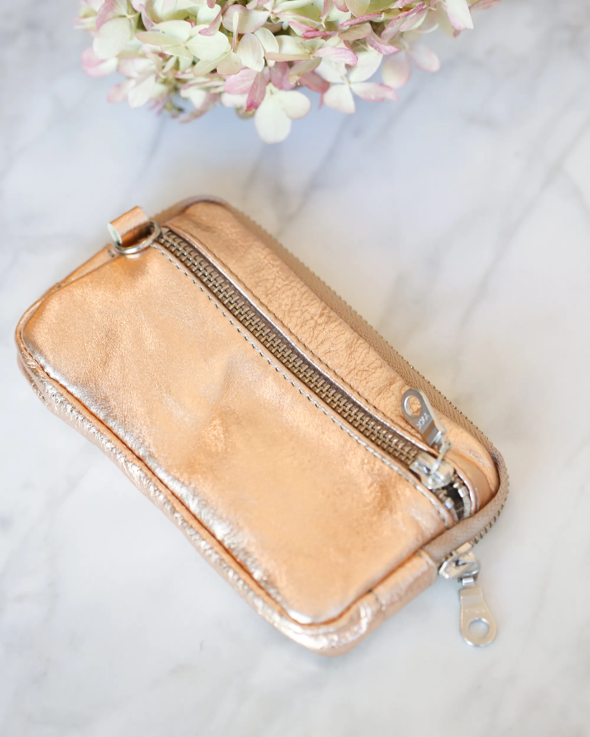 Antheia Mini Wallet | Smooth Rose Gold