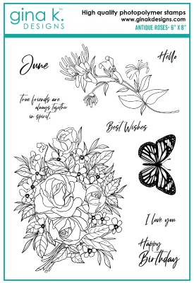 Antique Roses Stamp Set