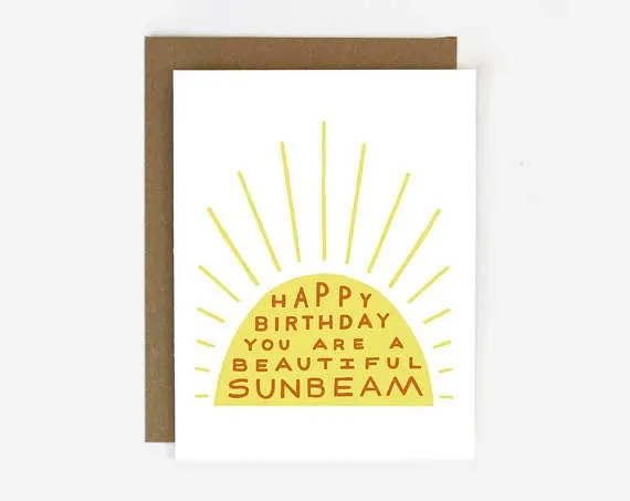 Birthday Sunbeam Card