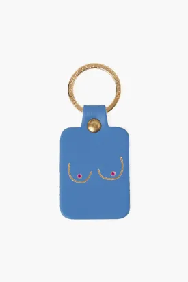 Boob Key Fob Cornflower Blue