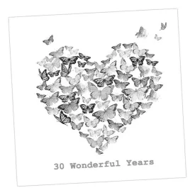 Butterfly 30th Anniversary Card