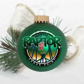 Cedar Point Raptor Glass Ornament