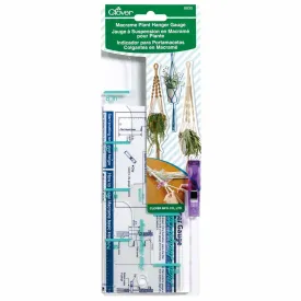 Clover Macrame Plant Hanger Gauge