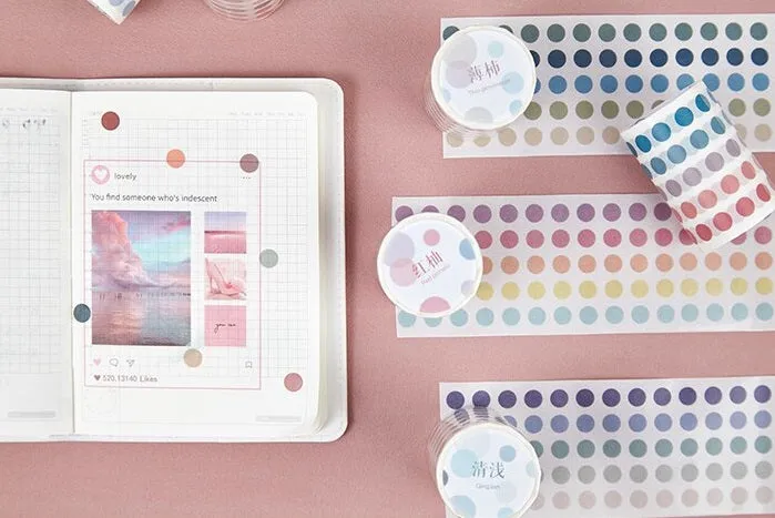 Colour Dot Sticker Rolls
