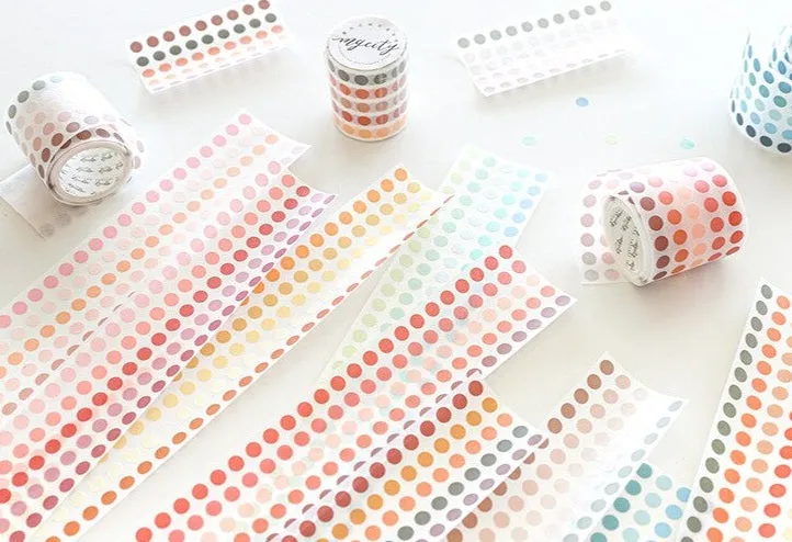 Colour Dot Sticker Rolls