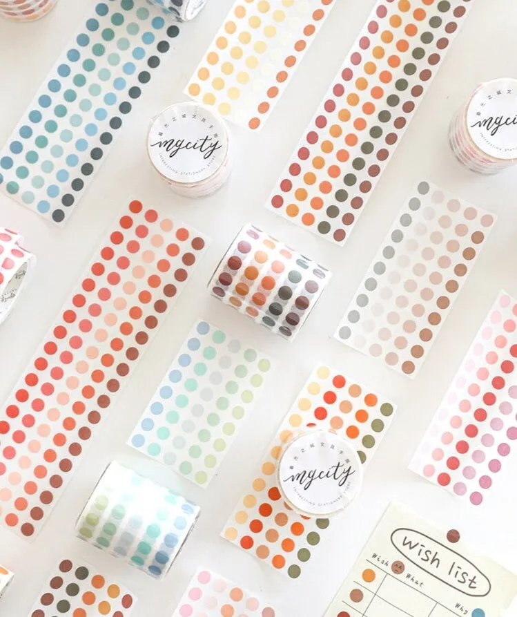 Colour Dot Sticker Rolls