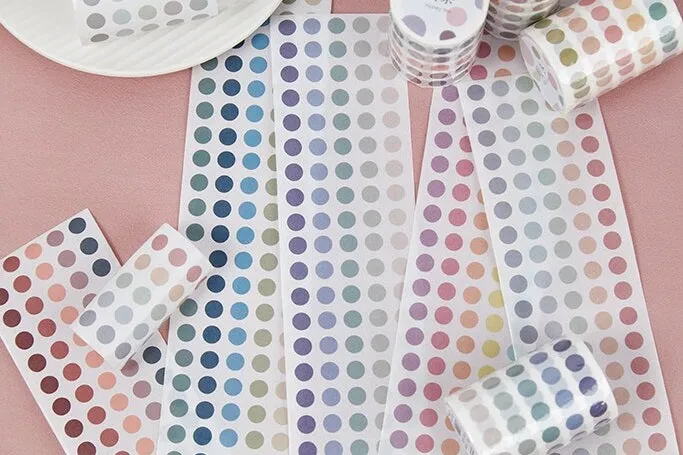 Colour Dot Sticker Rolls