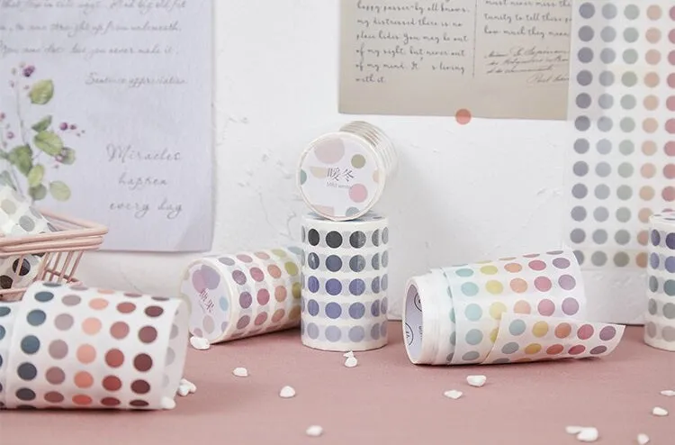 Colour Dot Sticker Rolls