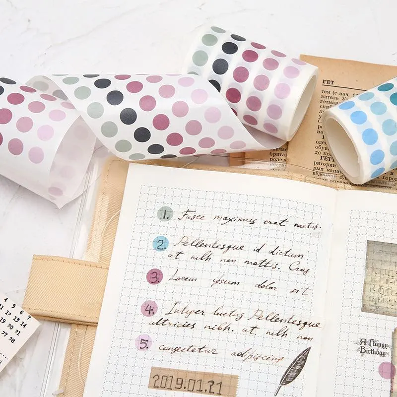 Colour Dot Sticker Rolls