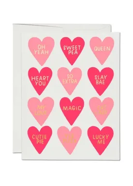 Conversation Hearts Valentine's Card