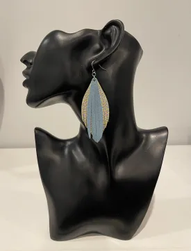 “Crackle” Fringe Earrings