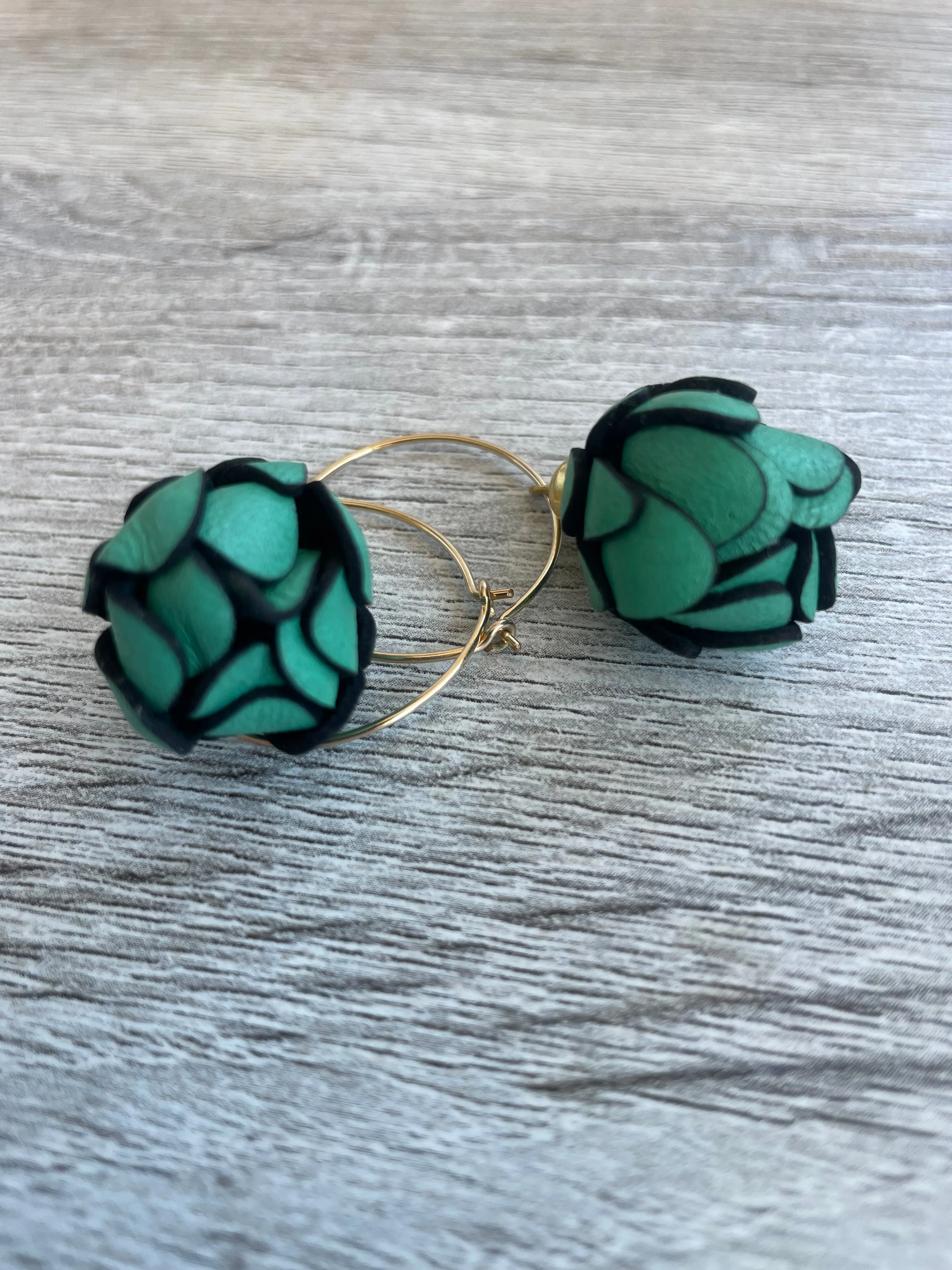 Emerald Green Flower Bud bloom