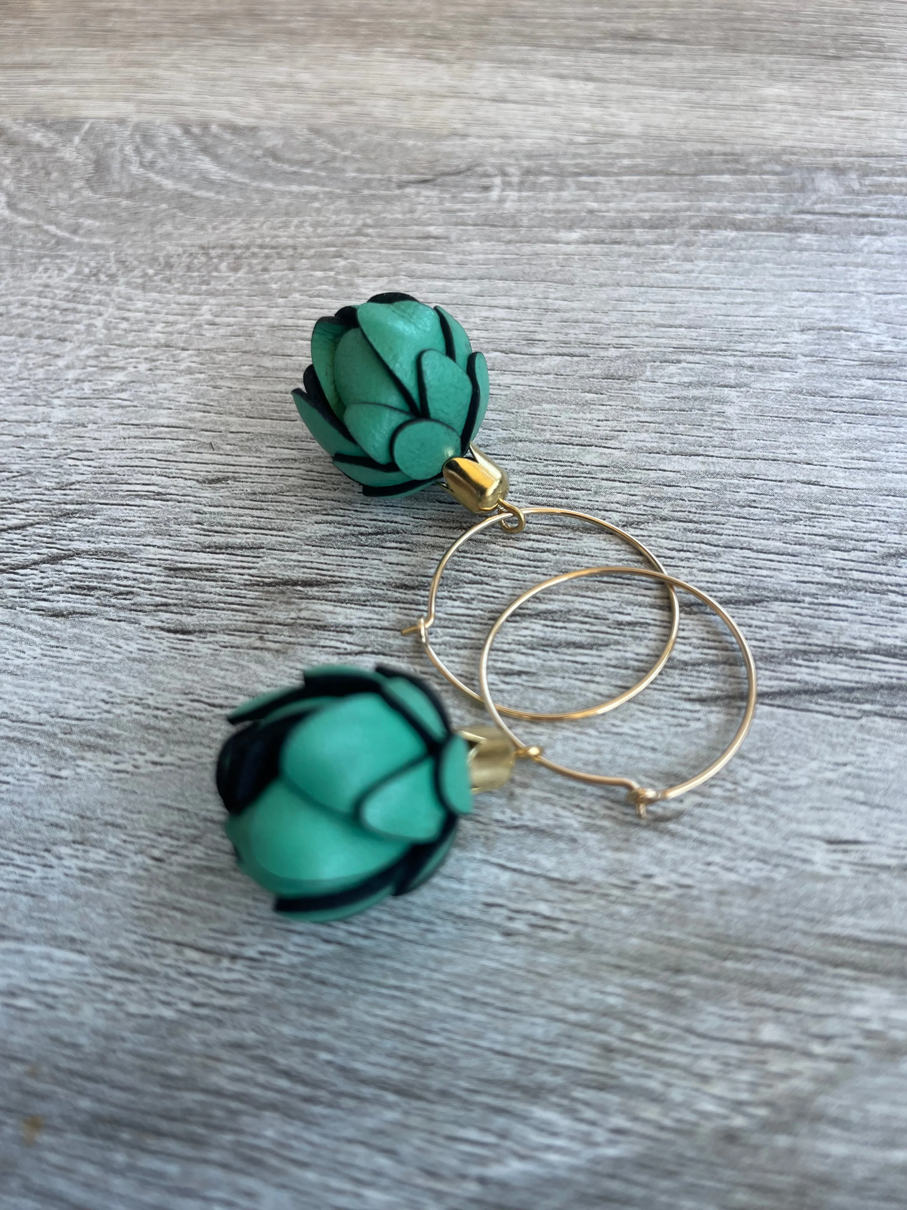 Emerald Green Flower Bud bloom