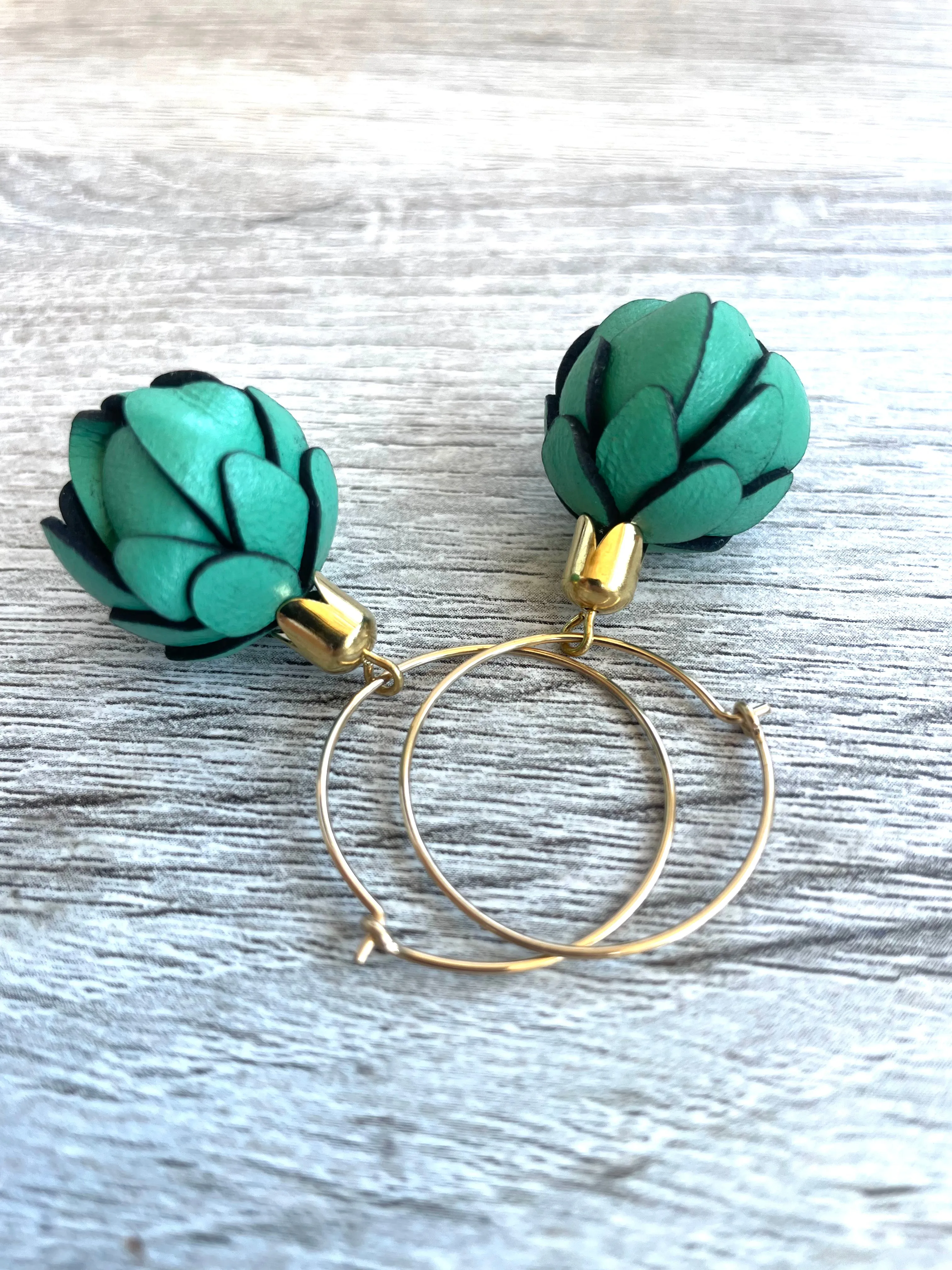 Emerald Green Flower Bud bloom