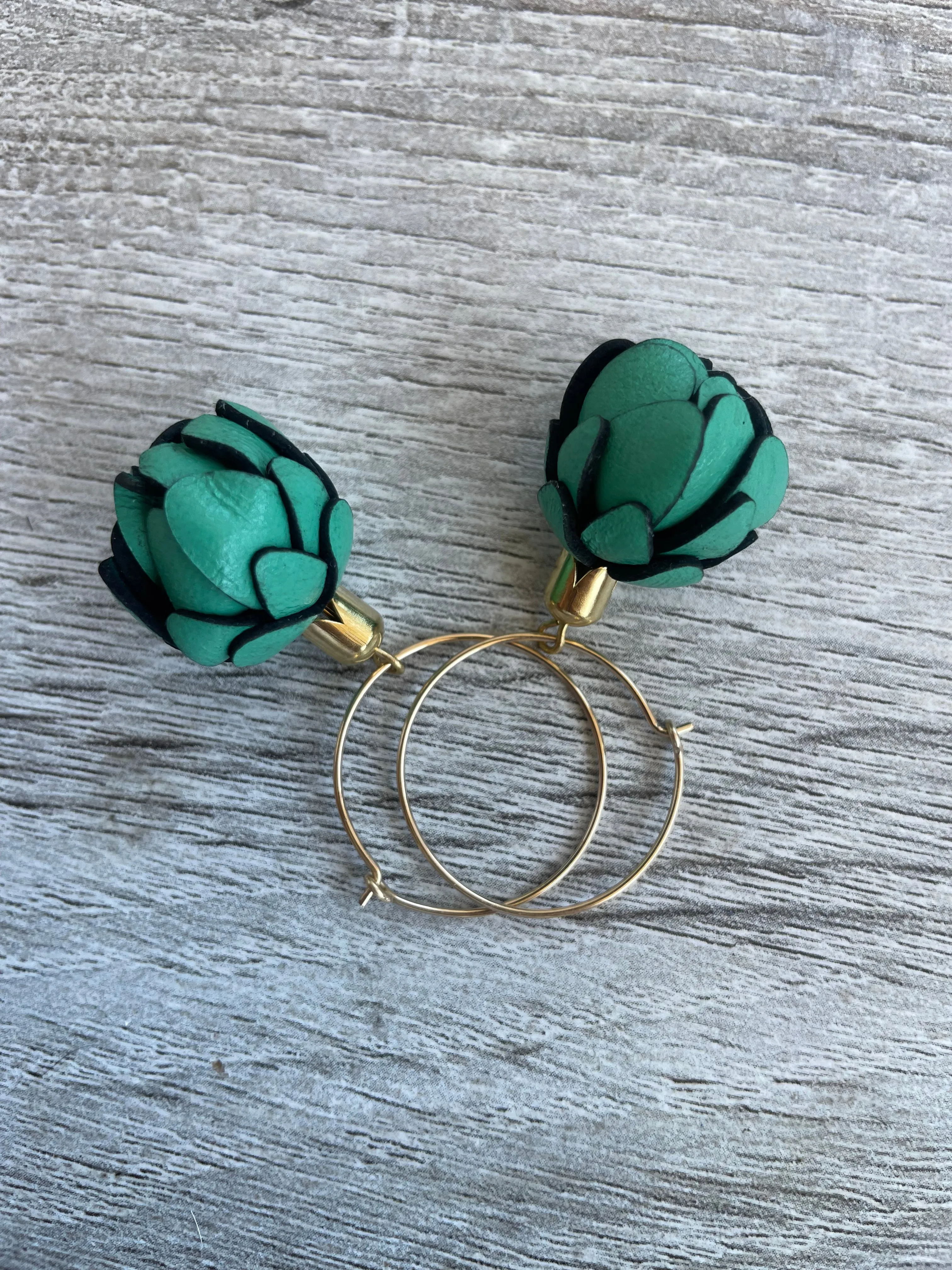 Emerald Green Flower Bud bloom