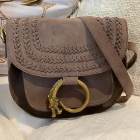 EYE OF THE DRAGON 'SUEDE' BAG - WET SAND