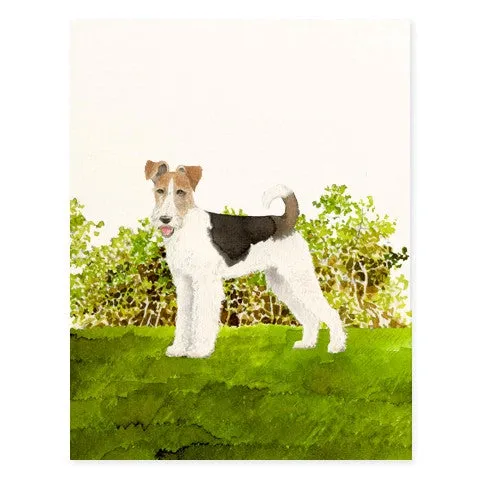 Fox Terrier Dog Card