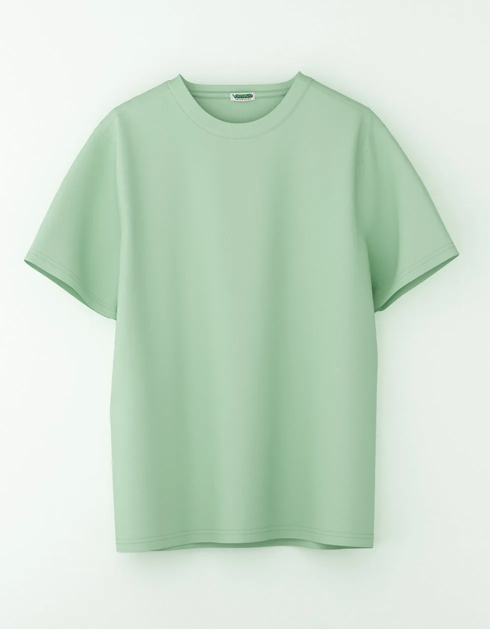 Green Solid Oversized T-shirt