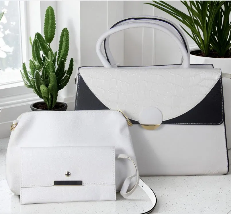 H1566 - Stylish 3pc Fashion Handbag Set