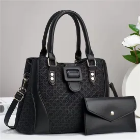H1783 - Classic 2pc Handbag Set