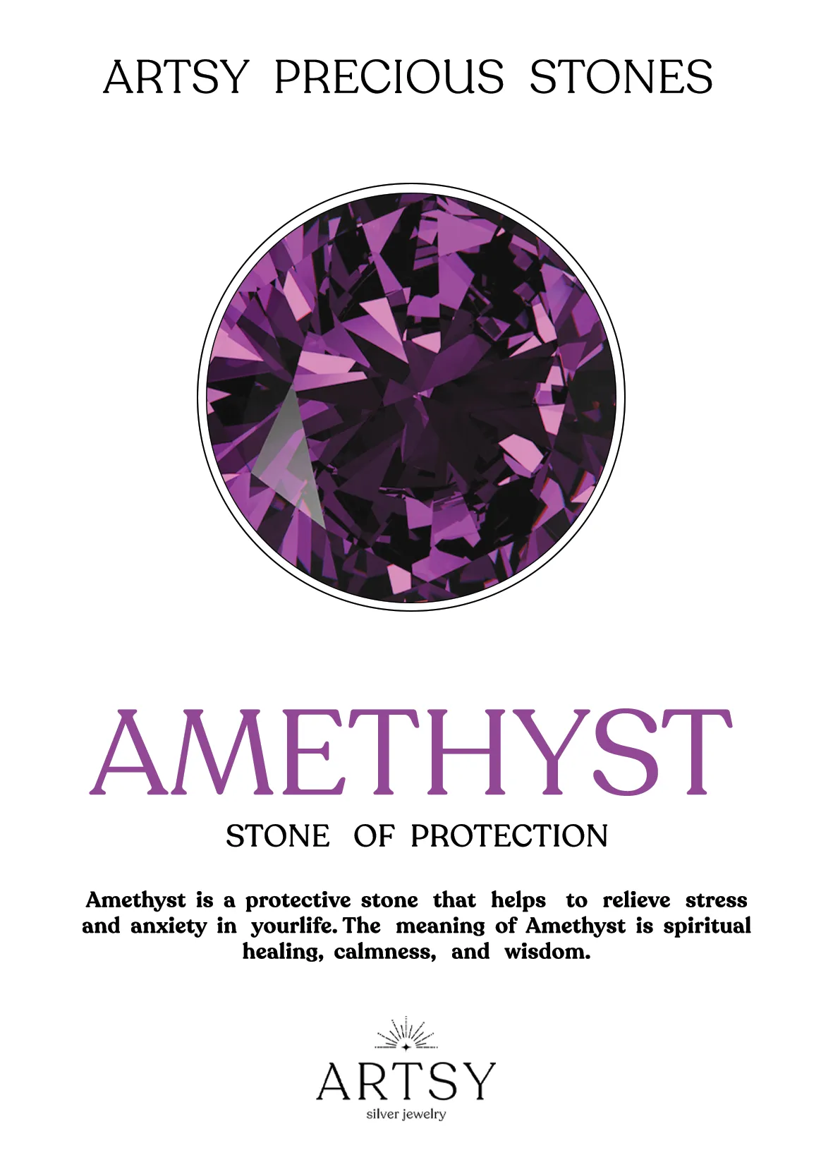 Lilac Charm Amethyst Necklace
