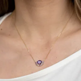 Lilac Charm Amethyst Necklace