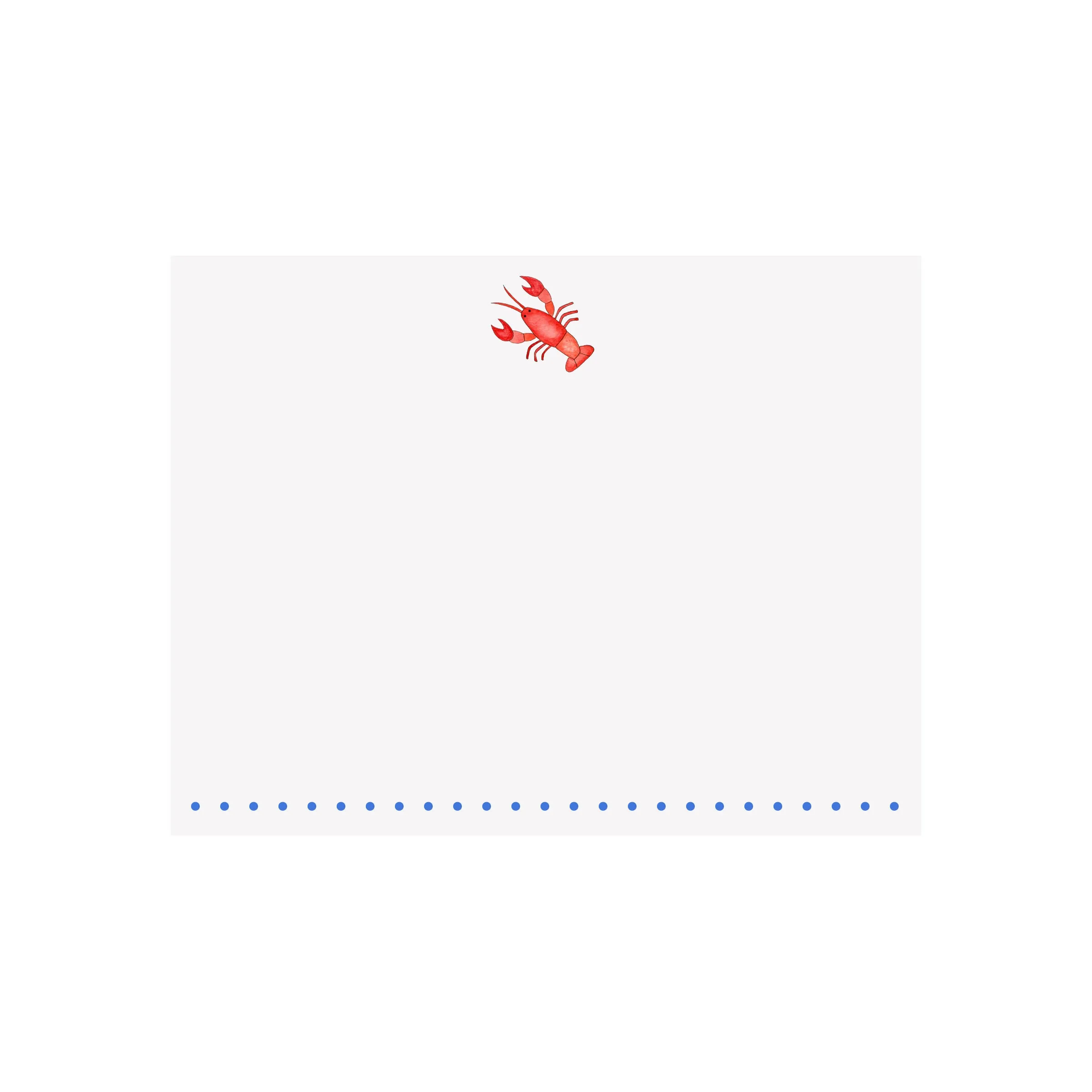 Lobster Note Card