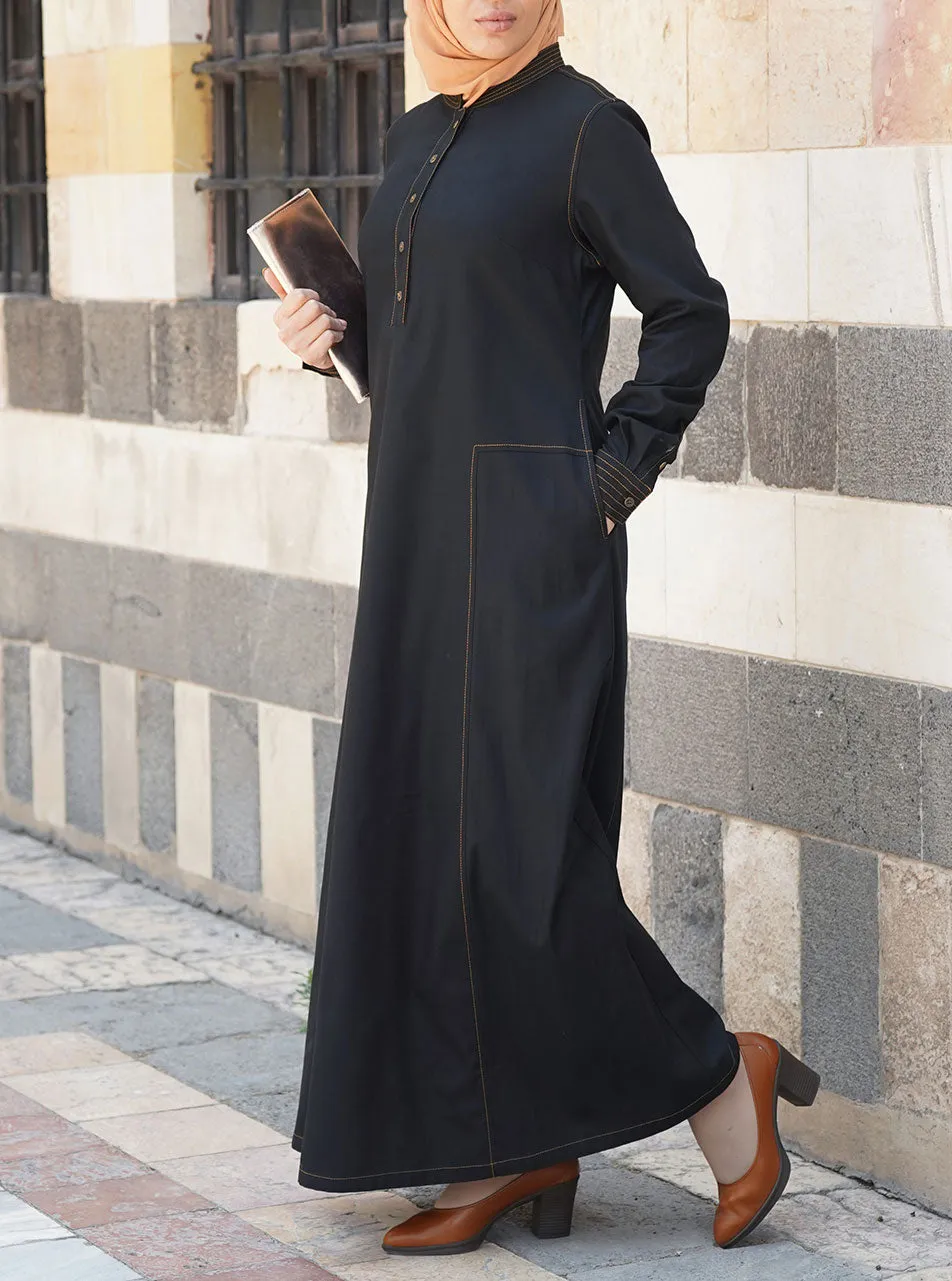 Lyocell and Cotton Shirtdress