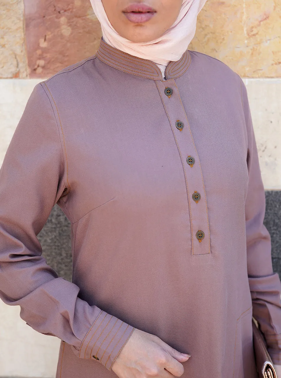 Lyocell and Cotton Shirtdress