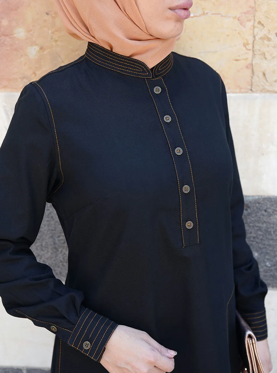 Lyocell and Cotton Shirtdress