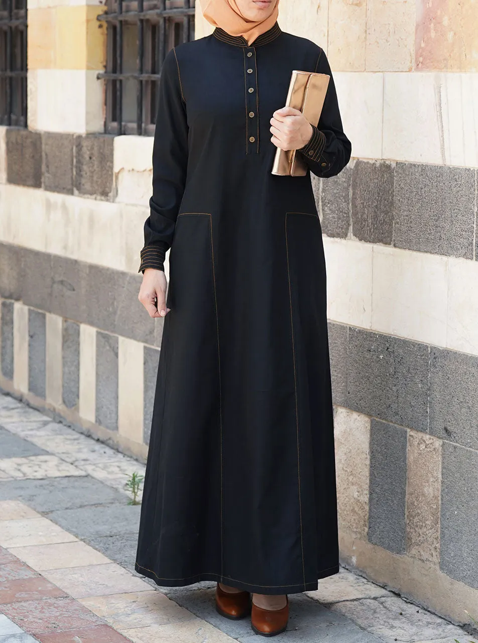 Lyocell and Cotton Shirtdress