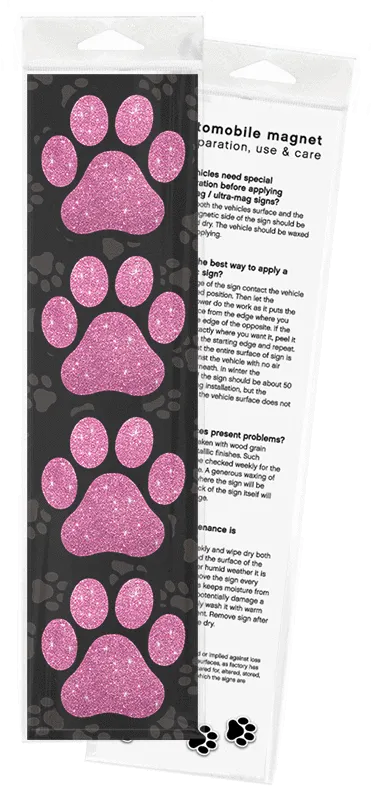 Magnet Pack  4 3" Paws