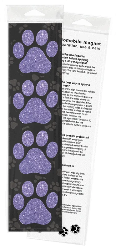 Magnet Pack  4 3" Paws
