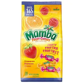 Mamba - Fruit Chews Candy, Party Size - 165 Ct