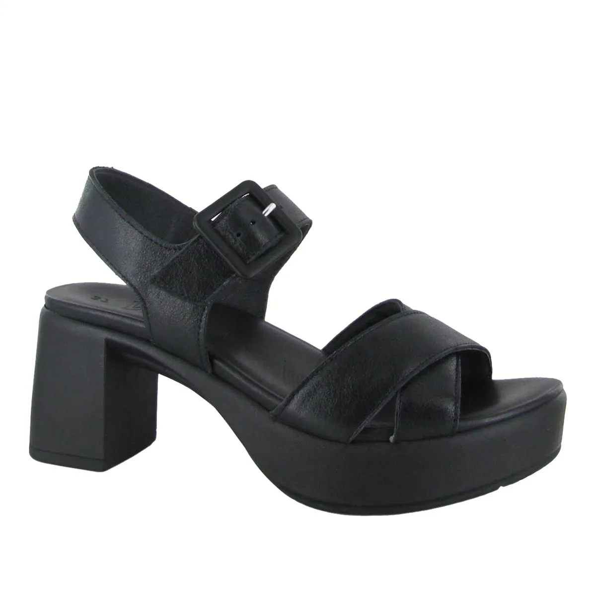 Naot Elite Sandal - Shiny Black Leather