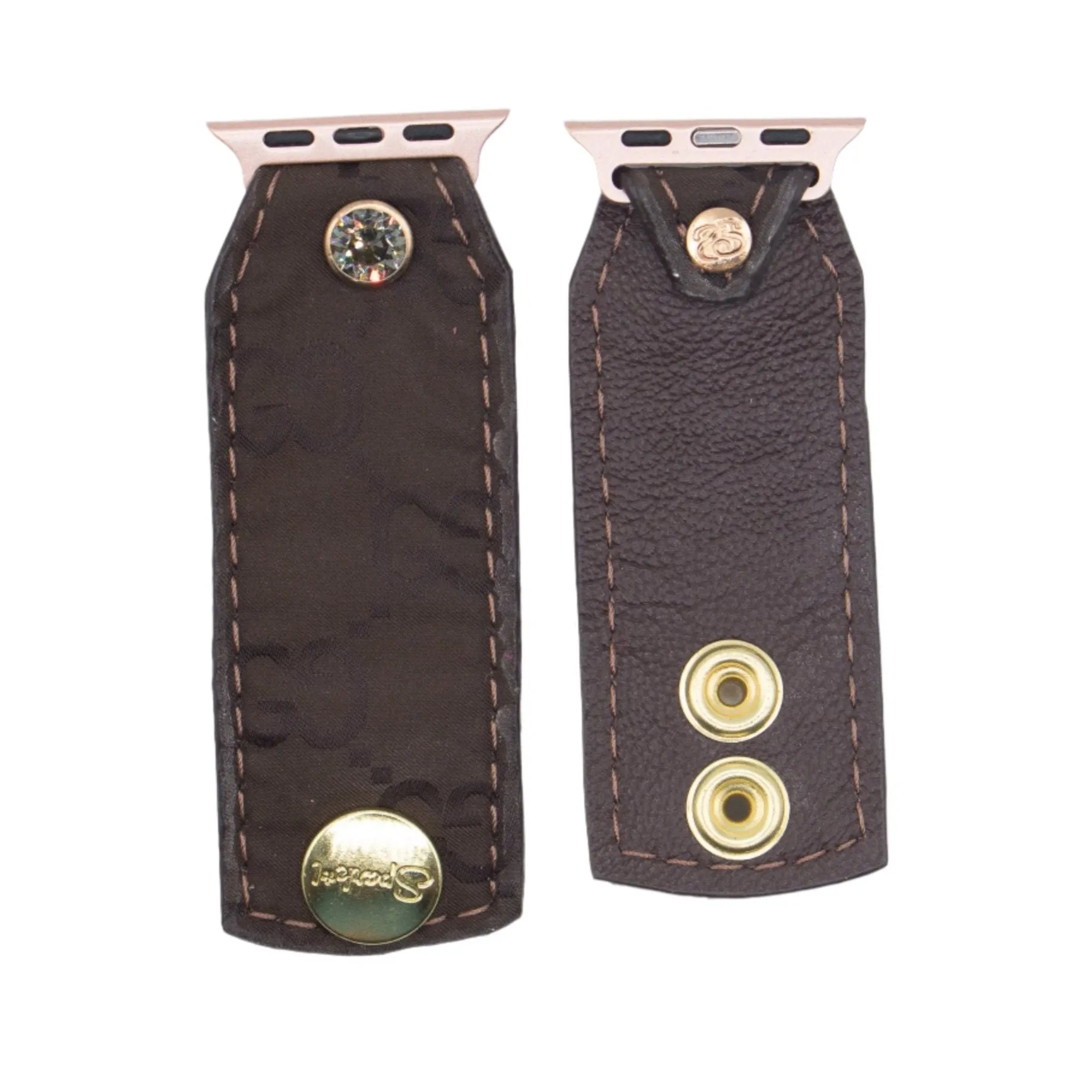 PIP - Upcycled Brown GG Nylon with Brown (XS/S, Apple Watch 38-41mm)