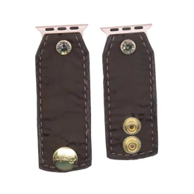 PIP - Upcycled Brown GG Nylon with Brown (XS/S, Apple Watch 38-41mm)