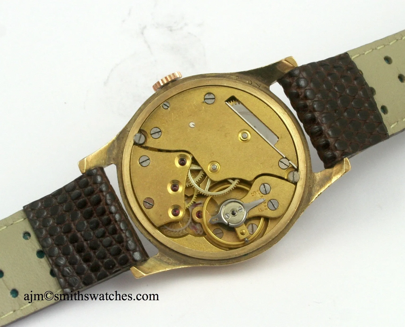 SMITHS EARLY 9CT GOLD WRISTWATCH HALLMARKED 1946/7