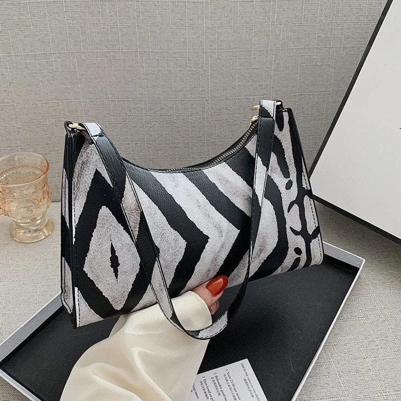 Tipping Soft PU Leather Underwritten Shoulder Bag For Women