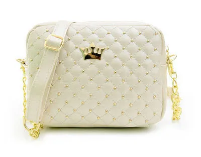 Women Bag Fashion Women Messenger Bags Rivet Chain Shoulder Bag High Quality PU Leather Crossbody